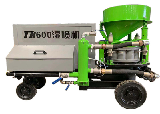 Islak Kuru 7.5kw Beton Püskürtme Makinesi Besleme Gunite Püskürtücü