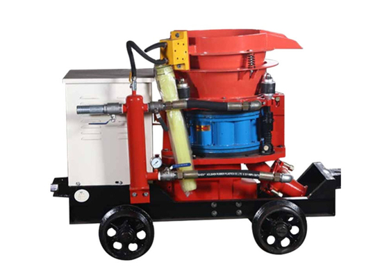 Kırmızı 5M3/H Küçük Gunite Makinesi Dizel Taşınabilir Gunite Ekipmanı