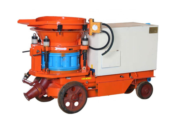 Turuncu 5m3 / H Küçük Püskürtme Beton Pompası Kompresörlü Guniting Makinesi