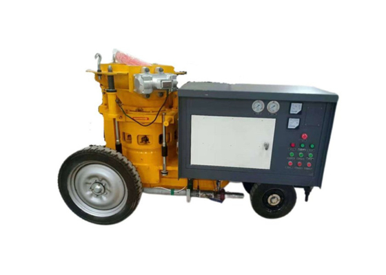 İnce Akış Püskürtme Beton Püskürtücü 7.5kw Islak Püskürtme Beton Pompası