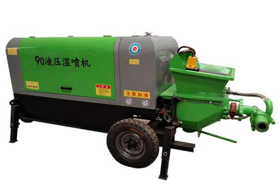 Pnömatik 22 Kw Yaş Püskürtme Beton Makinası Portatif Gunite Makinaları